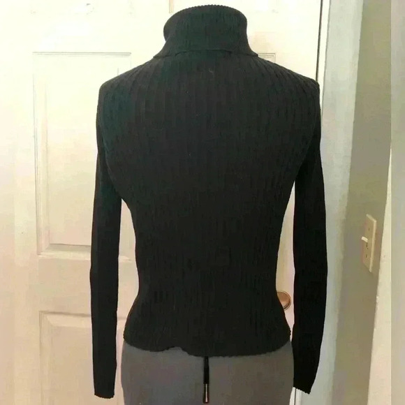 EXPRESS WORLDBRAND BLACK TURTLE NECK LARGE - Picture 3 of 4